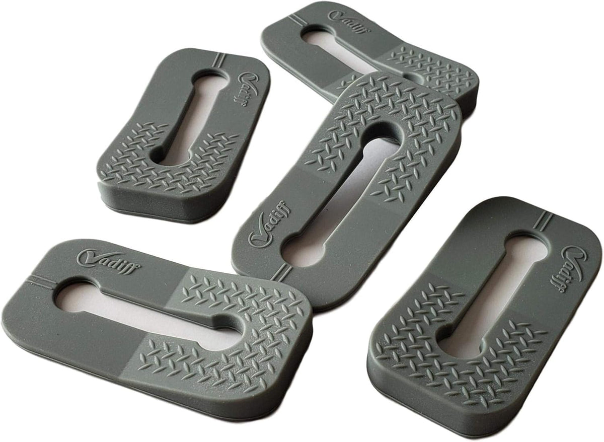 Vadiff gray packaging shows ready-to-use knob locks for safer kitchens