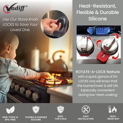 Vadiff silicone material is heat resistant and durable