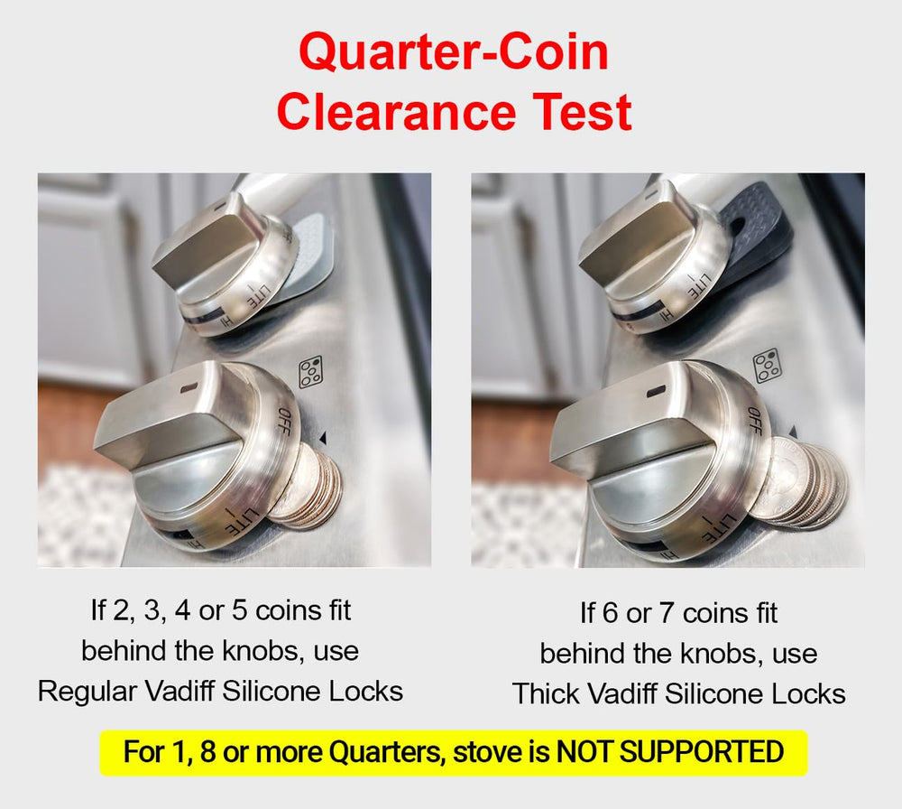 Vadiff quarter-coin gap test helps determine fit