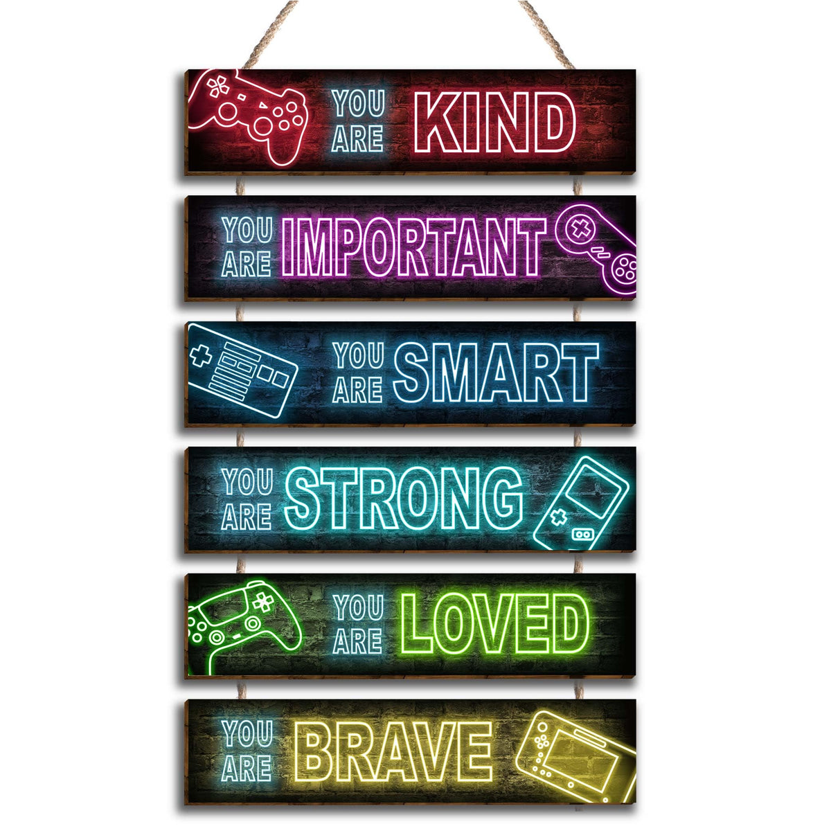 Vagafilla neon gaming decor pack wall art creates vibrant game-room ambiance