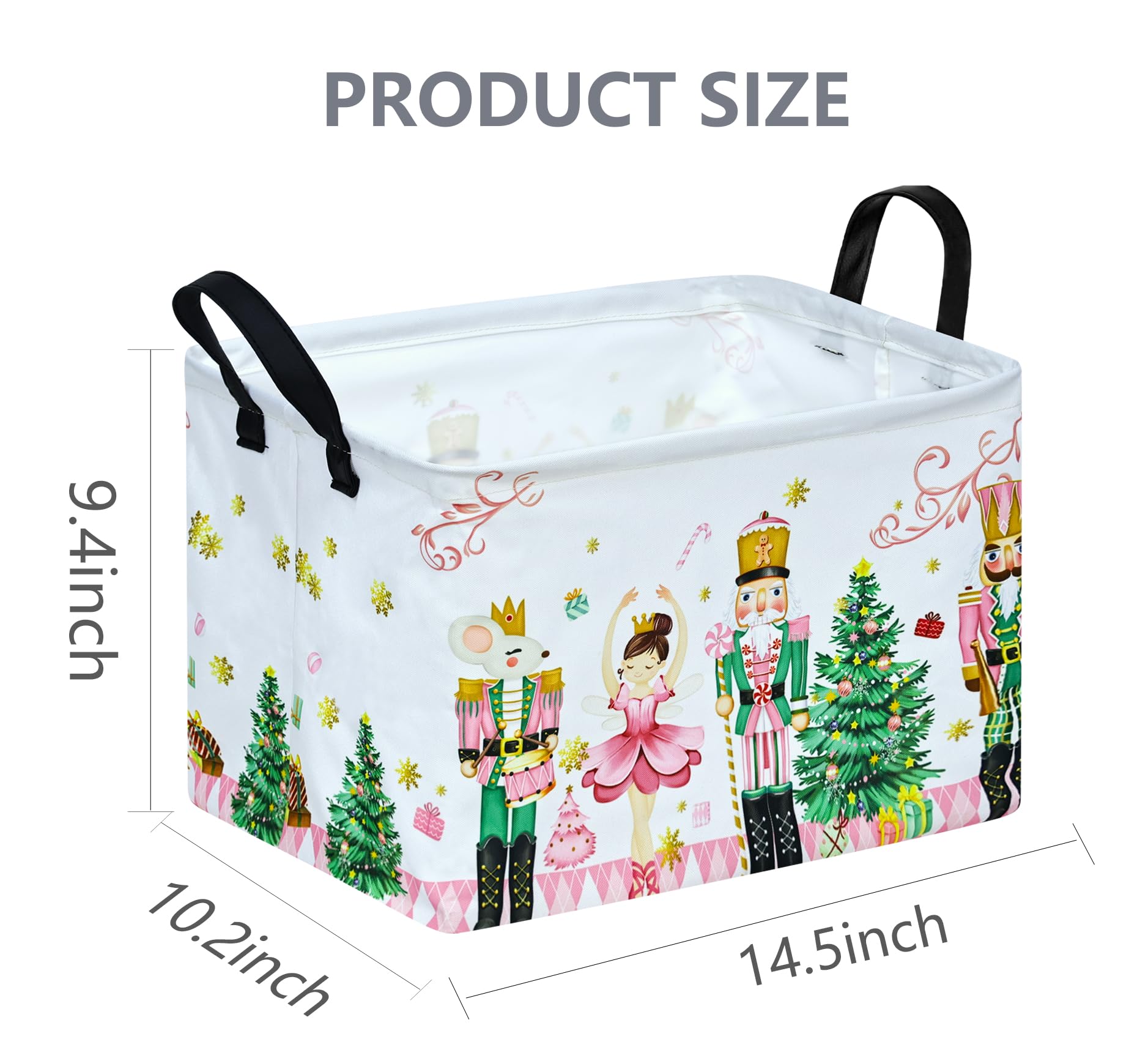 VAIVUSTO linen cotton fabric basket for durable, stylish home storage.