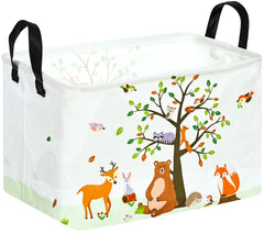 VAIVUSTO Rec Animals Print Box Hamper cat design foldable for easy storage