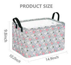 VAIVUSTO Rec Heart Box Hamper collapsible open shows easy access and portability