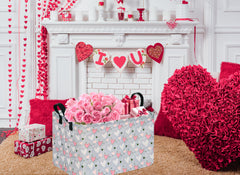 VAIVUSTO Rec Heart Box Hamper stacked demonstrates space-saving organization