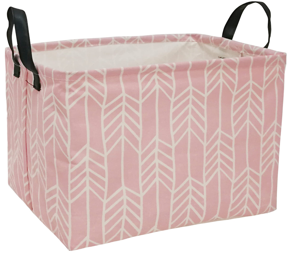 VAIVUSTO Rec Pink Box Hamper front view emphasizes lightweight organization for kids