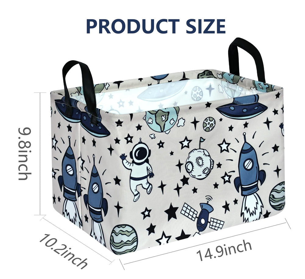 VAIVUSTO Rec Spaceman print box hamper waterproof lining protects items from moisture
