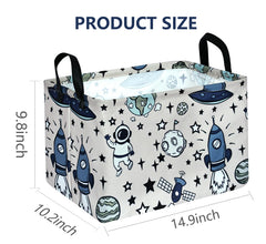 VAIVUSTO Rec Spaceman print box hamper waterproof lining protects items from moisture