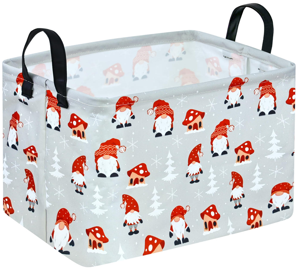 VAIVUSTO rectangular Christmas basket open view showing storage capacity for gifts and toys.