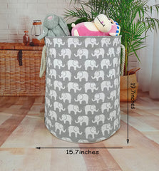 VAIVUSTO round laundry basket top view shows smooth round silhouette and lightweight design.