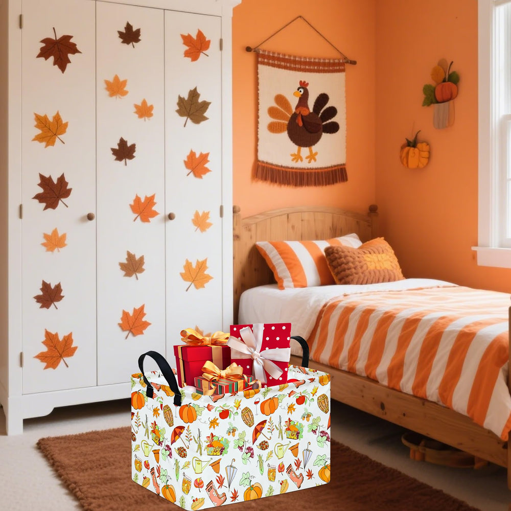 VAIVUSTO Thanksgiving Box toy storage keeps kids' play area neat and tidy.
