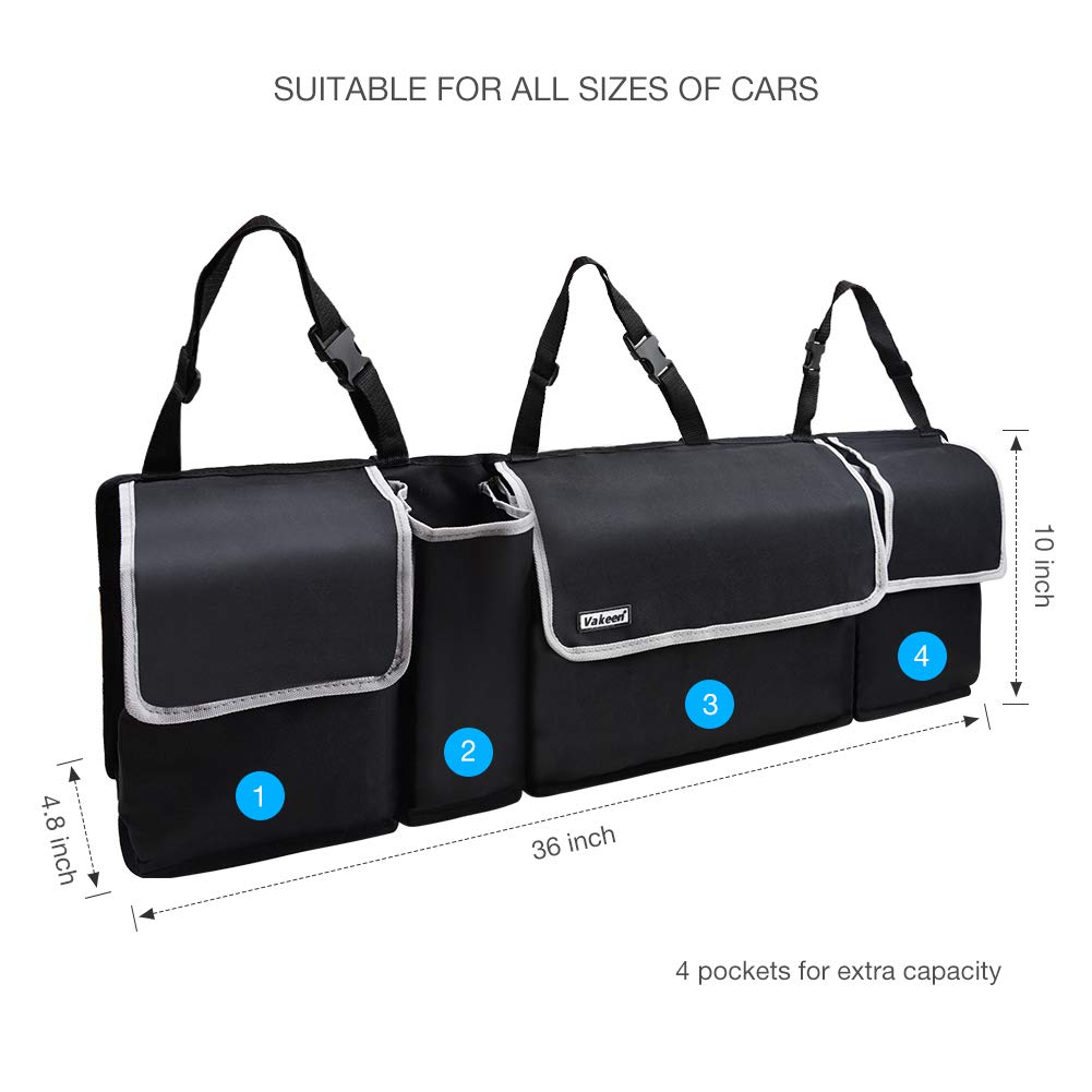 Vakeen foldable cargo storage bag with durable cover stays neat when not in use.