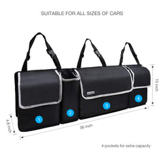 Vakeen foldable cargo storage bag with durable cover stays neat when not in use.