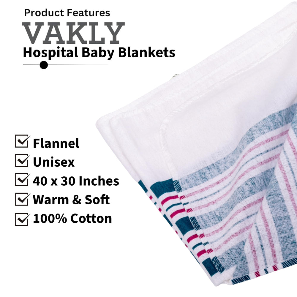 Vakly cotton-flannel blanket closeup highlights warmth and fluff for baby cozy feel