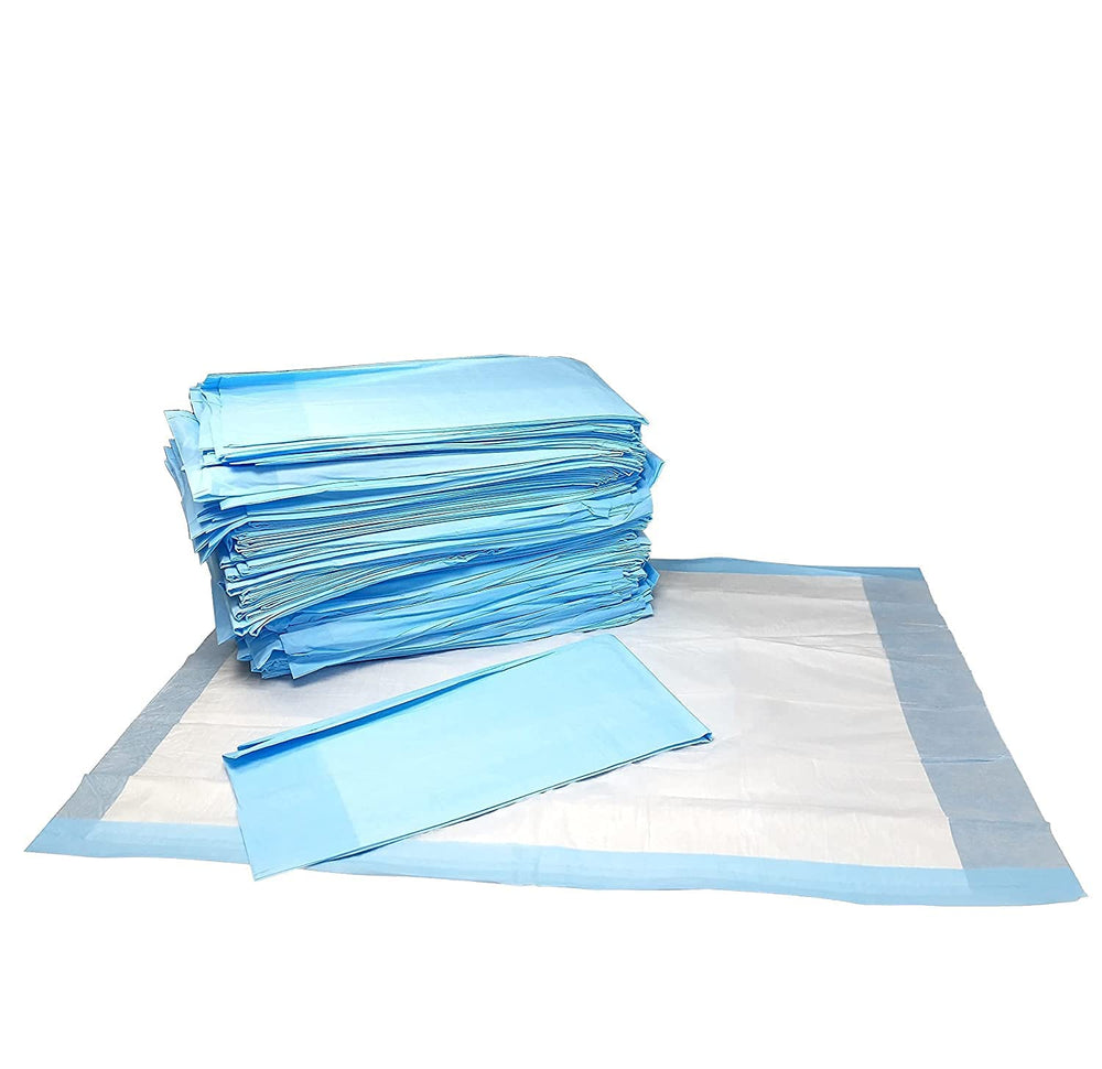 Vakly disposable underpad packaging closeup highlights convenient, ready-to-use liners