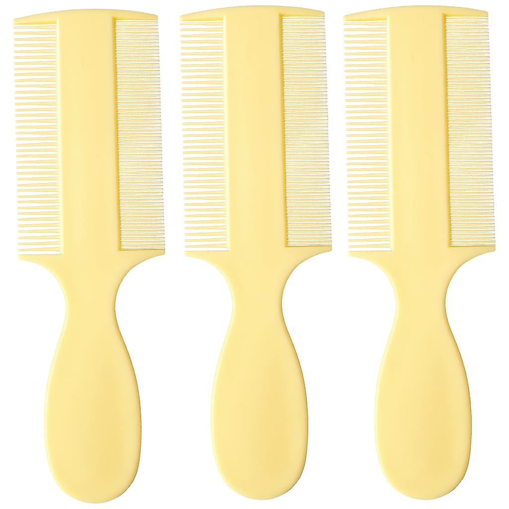 Vakly Fine Tooth Baby Comb three-pack front view for easy grooming on-the-go.