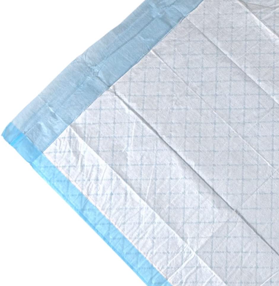 Vakly underpad with 24x17 coverage protects beds and chairs from spills