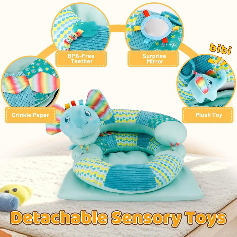Valentín Tummy Time Mat floor-play-friendly design supports safe exploration.