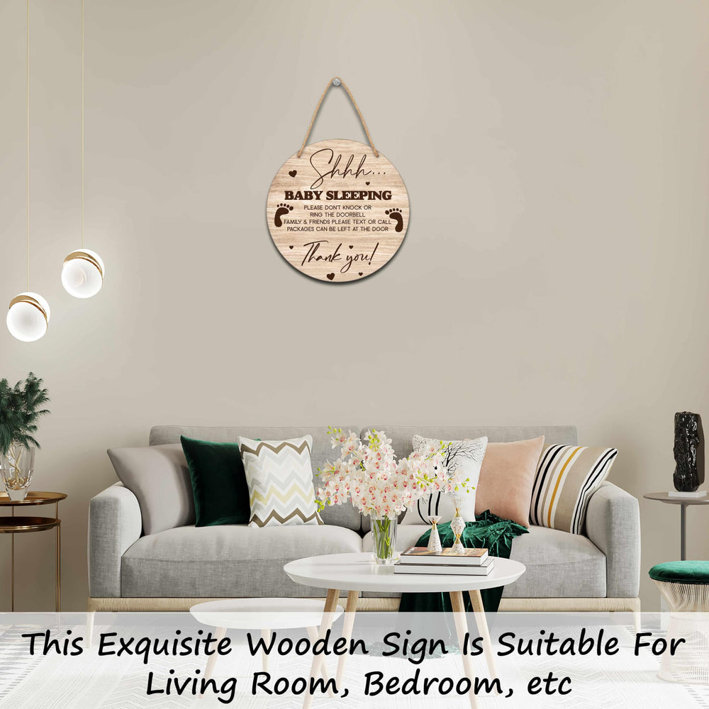 Valucise do not ring doorbell sign, ideal gift for new moms.