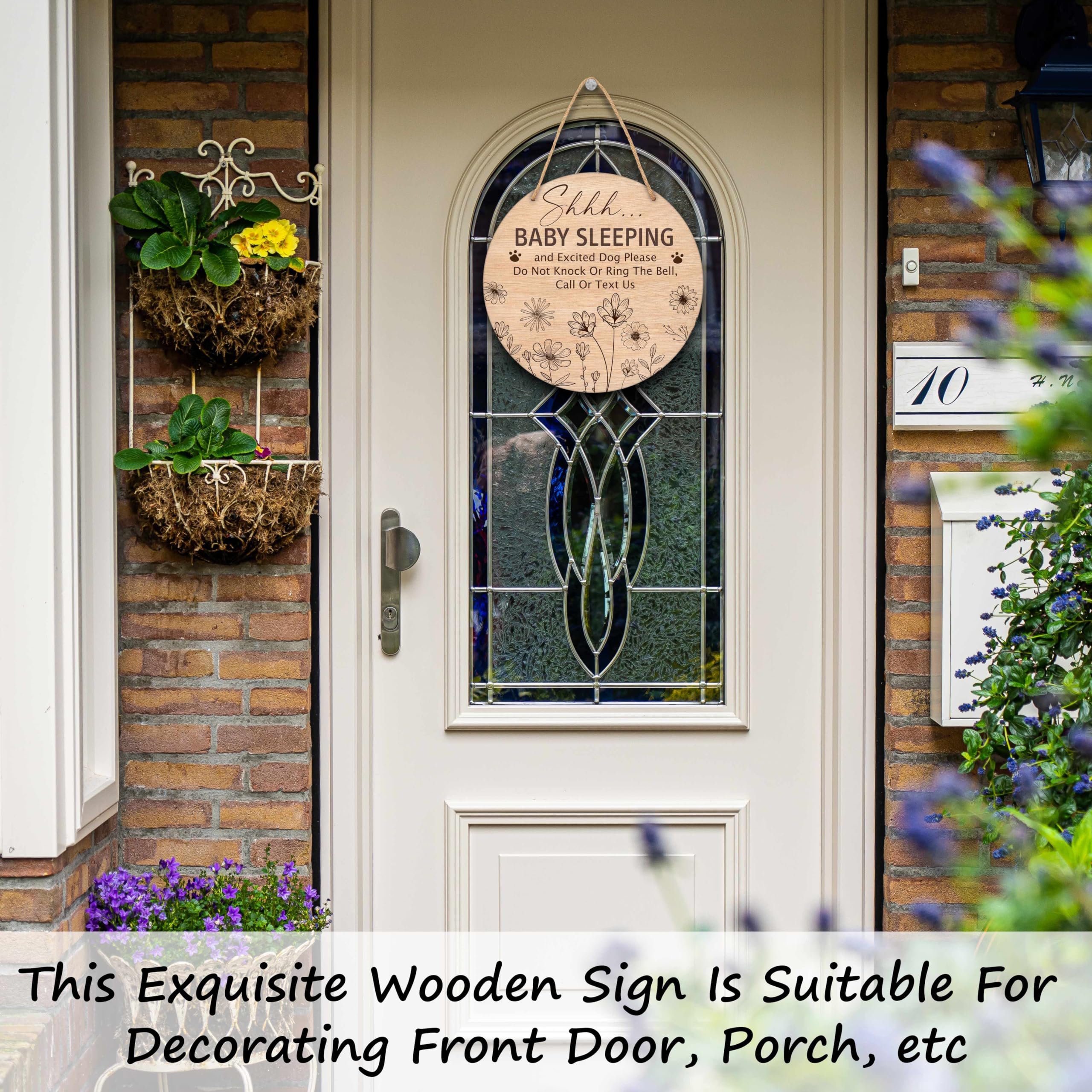Valucise do-not-knock sign rustic style helps manage doorbell interruptions while preserving cozy home vibes.