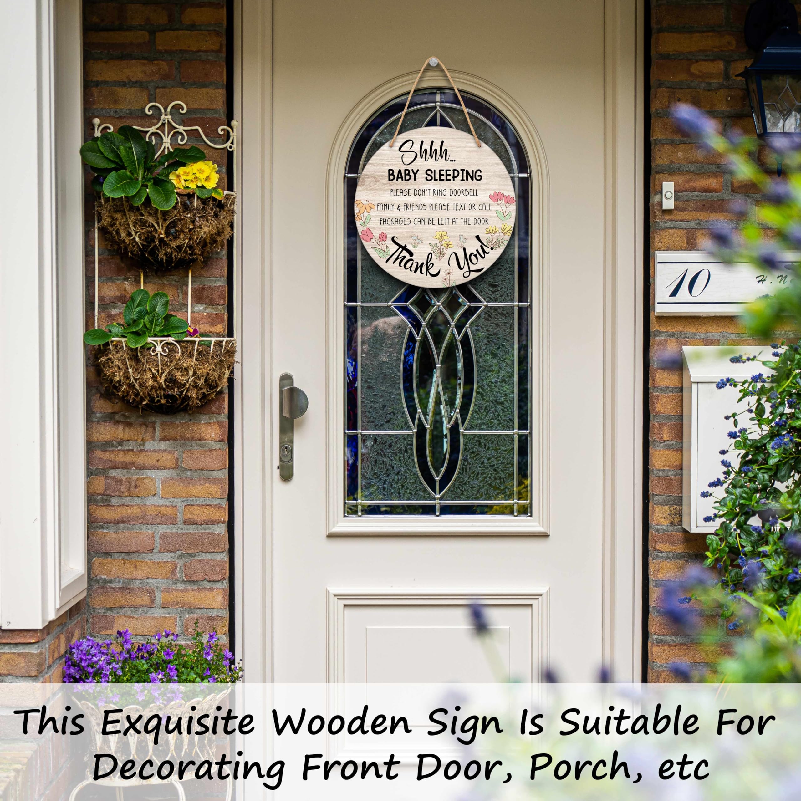 Valucise front door decor wooden sign—enhances curb appeal and welcoming entry.