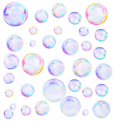 ValueBargain 48pcs peel-and-stick bubbles wall decals for quick ocean-themed room refresh