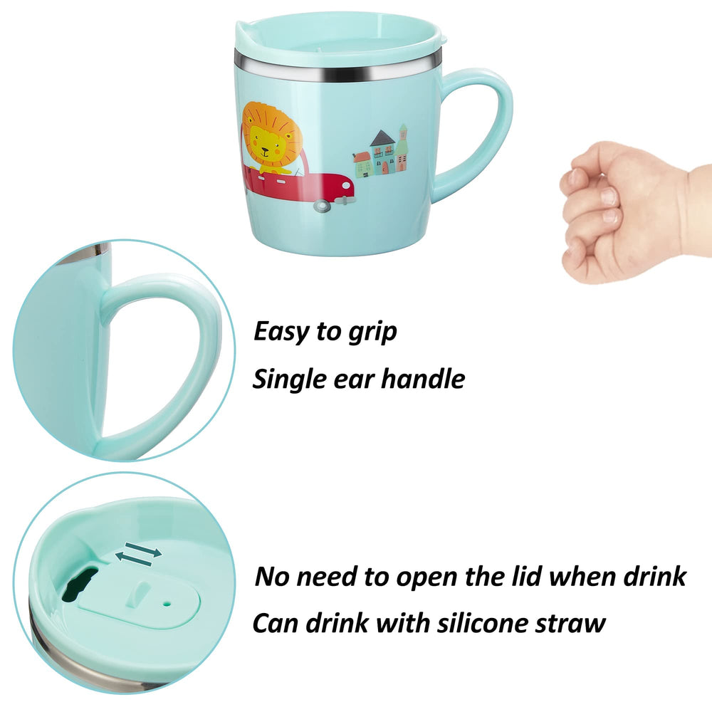Valueder duck-mouth lid cup demonstrates 360-degree adjustability to minimize spills during travel.
