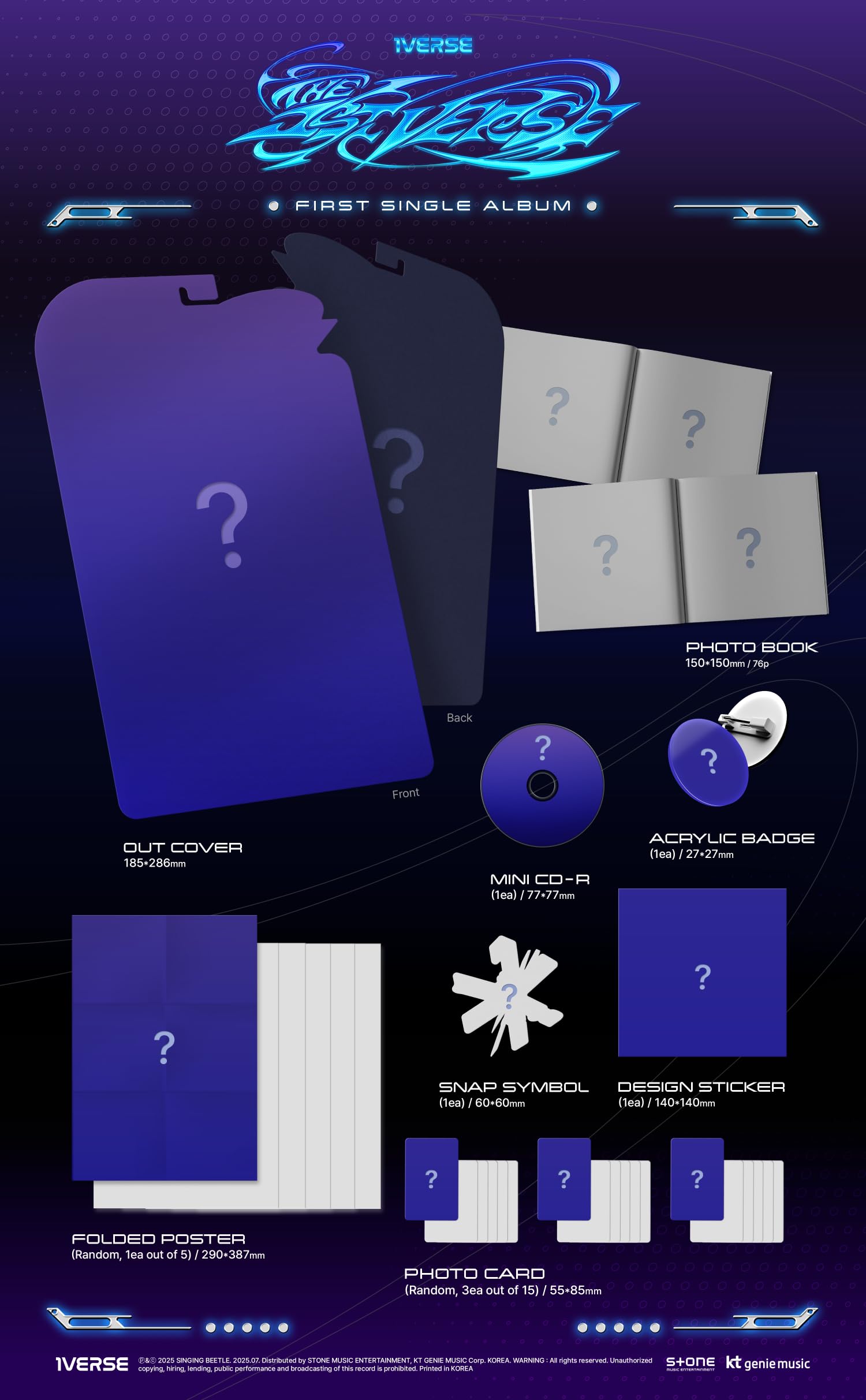 Valueflag 1VERSE photo card and folded poster displayed; ideal for display or gifting.