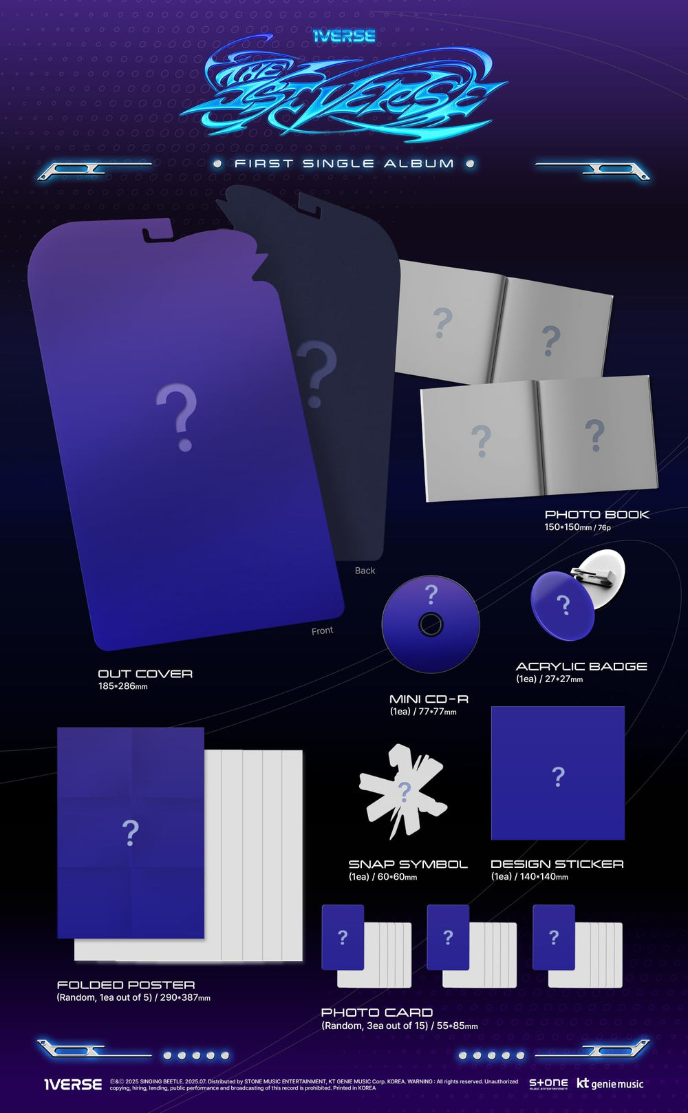 Valueflag 1VERSE photo card and folded poster displayed; ideal for display or gifting.