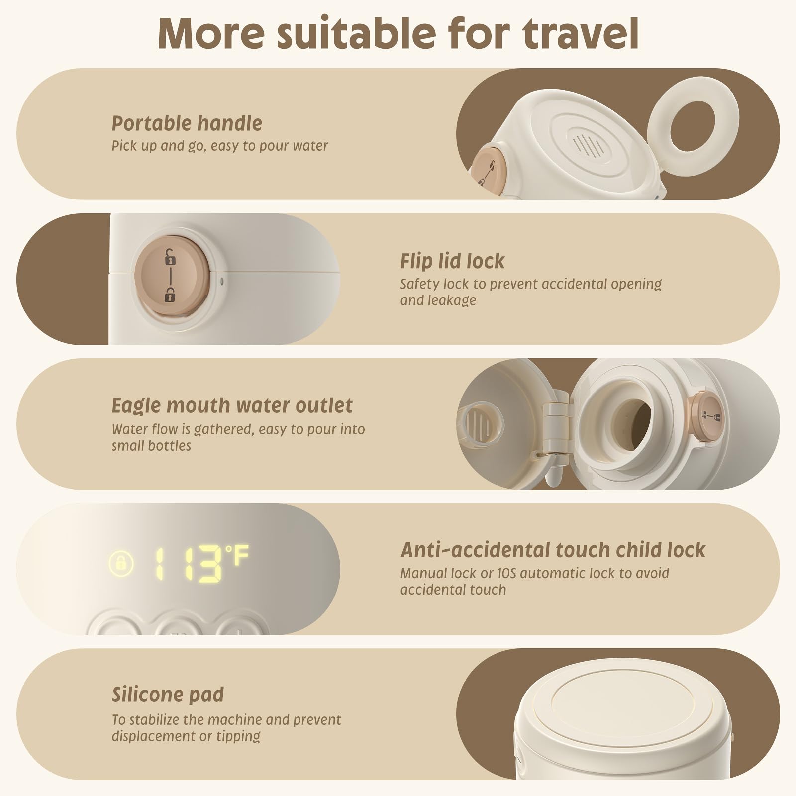 ValueTalks 17.5 oz warmer supports breast milk and formula prep