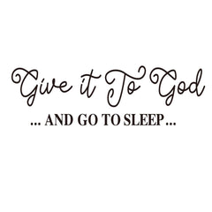 Vancetyno Give It to God wall decal closeup letters for a bold devotional look.