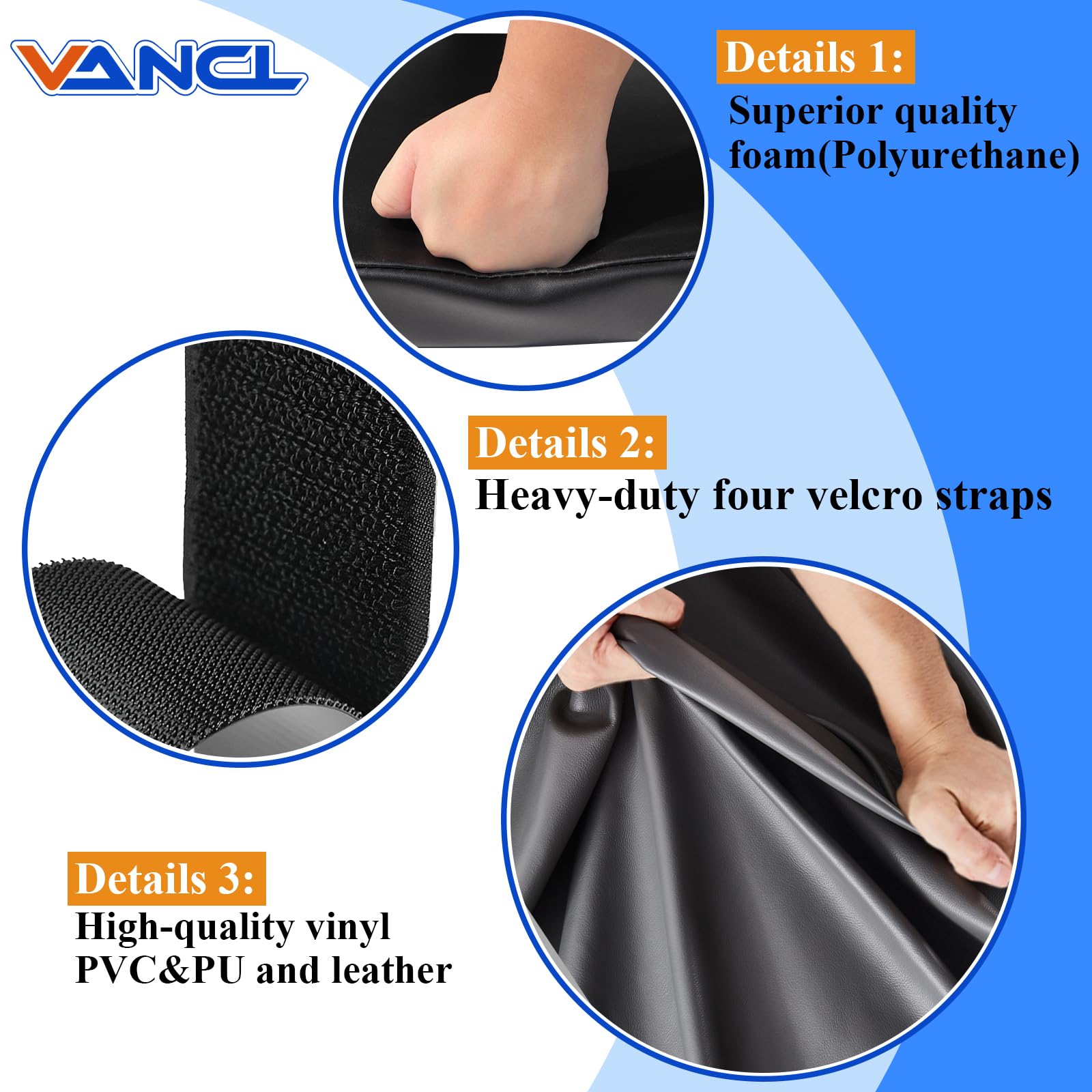 VANCL easy-install Velcro attachment demonstrates quick secure mounting.