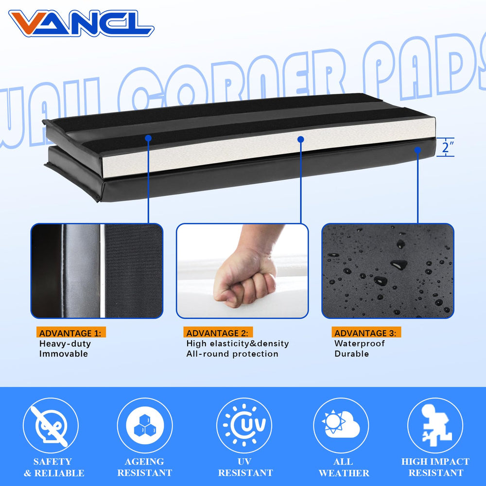 VANCL waterproof PU-PVC shell provides weather-resistant corner protection.