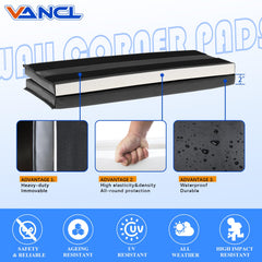 VANCL waterproof PU-PVC shell provides weather-resistant corner protection.