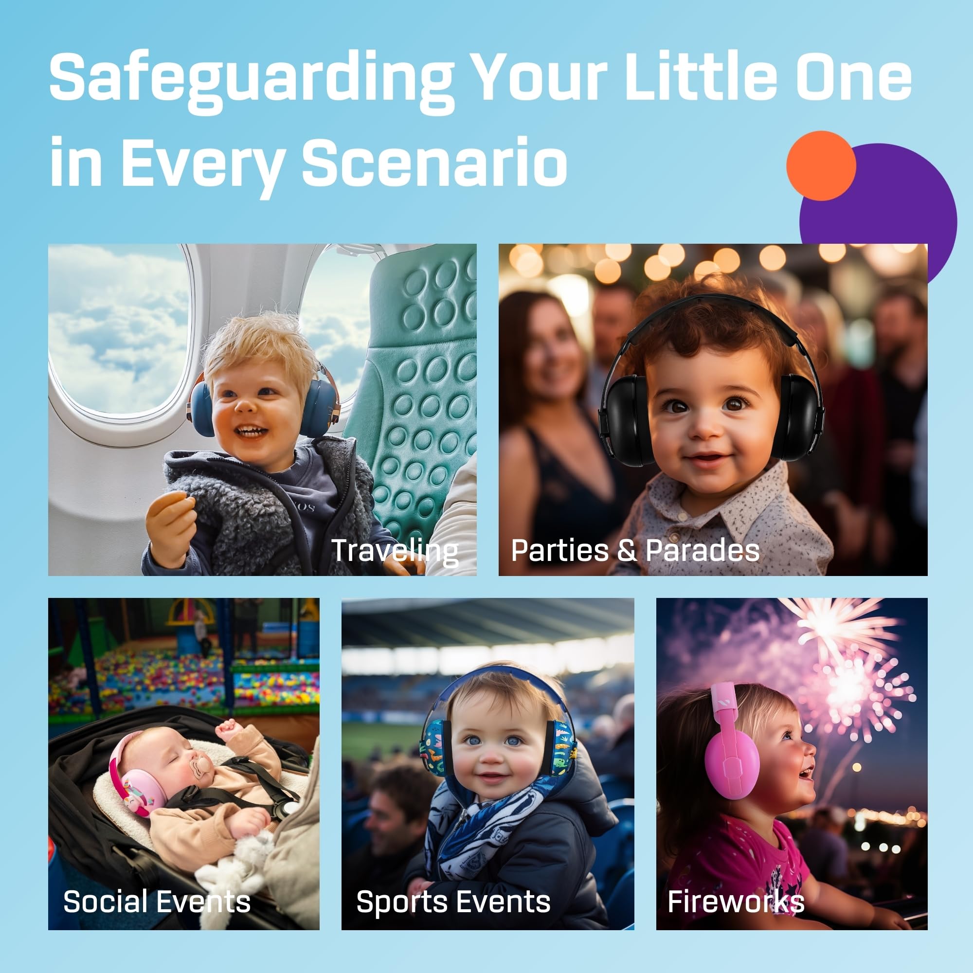 Vanderfields baby ear muffs BPA-free and silicone-free for safe wear.