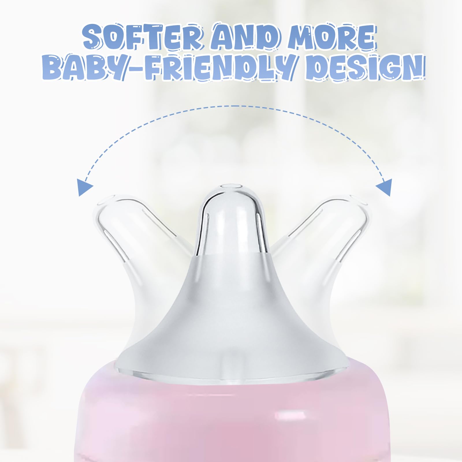 VANEST BPA-free nipples prioritize safe, clean bottle feeding.