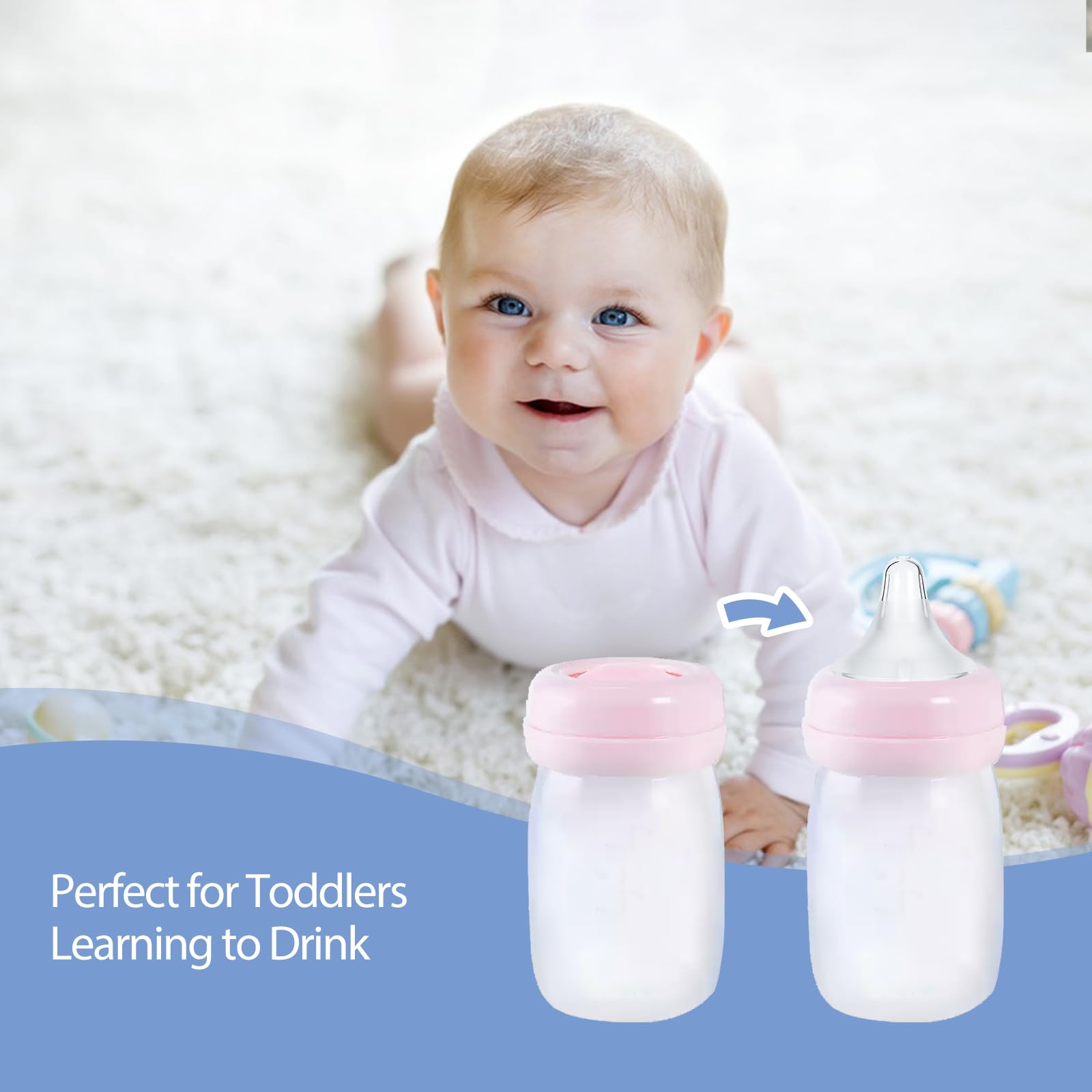 VANEST no-spill design keeps bottles tidy during busy mealtimes.