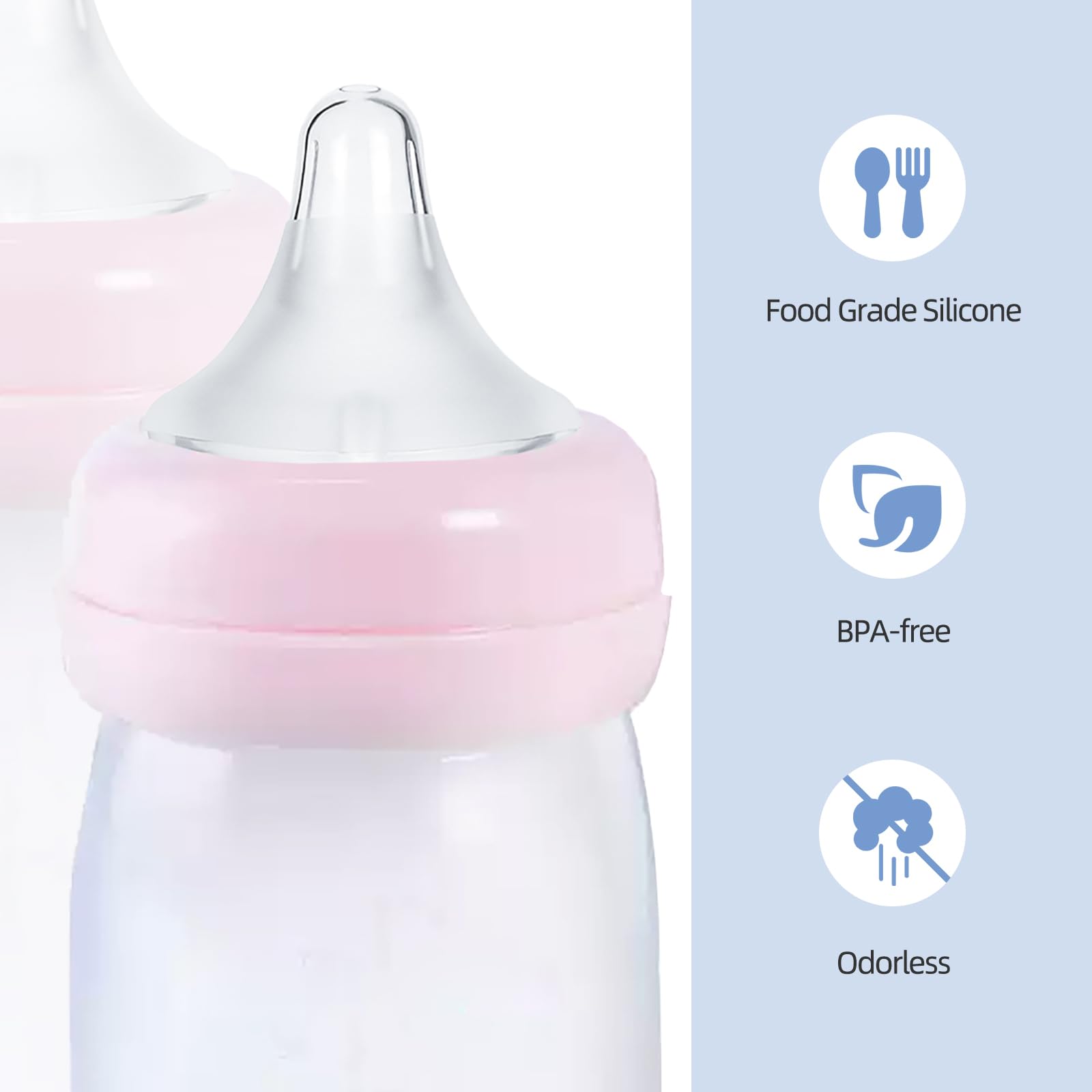 VANEST nipples with premium airflow help reduce fuss during feeding.