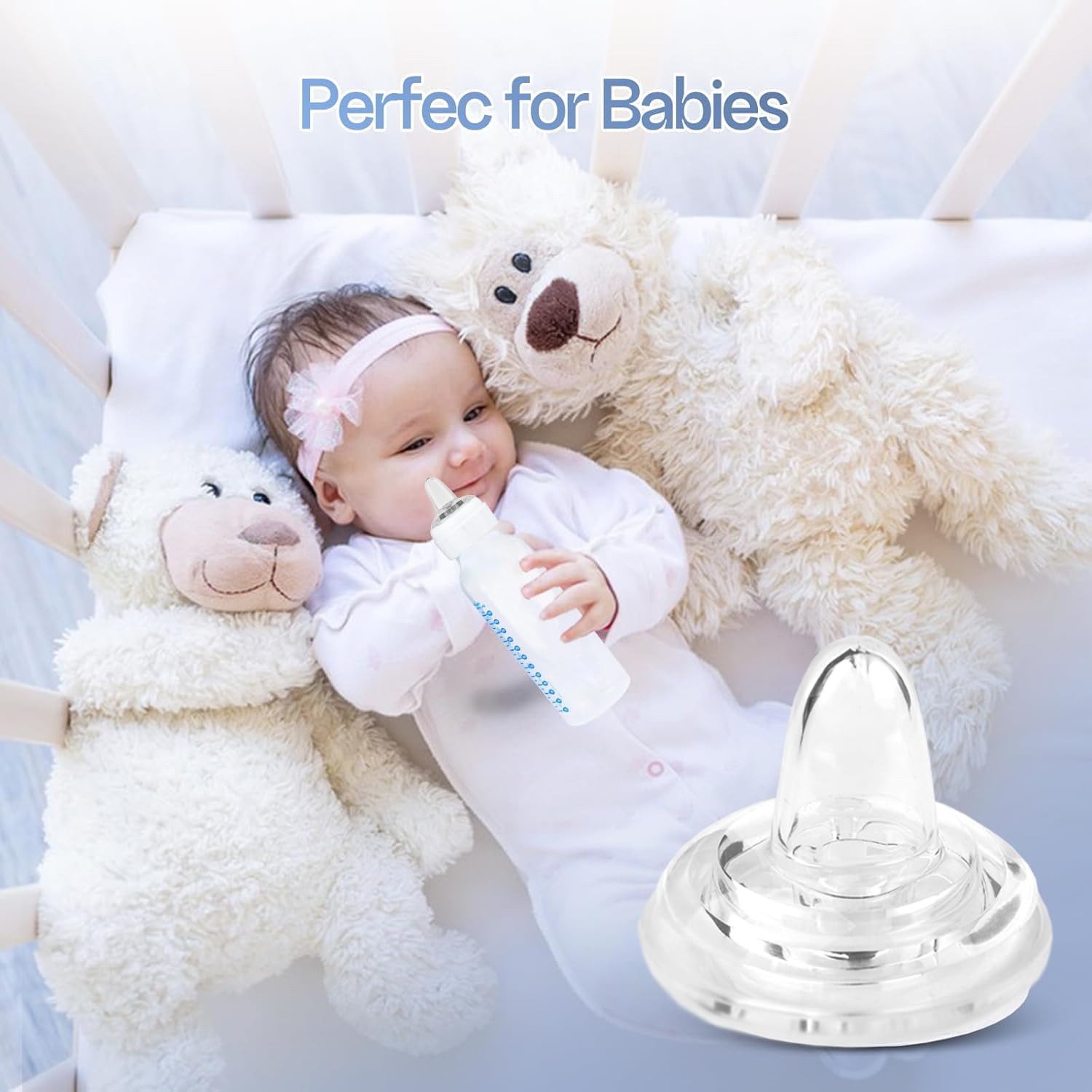 VANEST sippy spout nipple is BPA-free for safe everyday use.