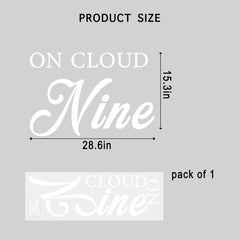 VANGNING Cloud Nine decal backdrop shown on smooth surface for easy party photography