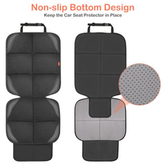 VANLONTD car seat protector close-up material highlights waterproof Oxford fabric durability.