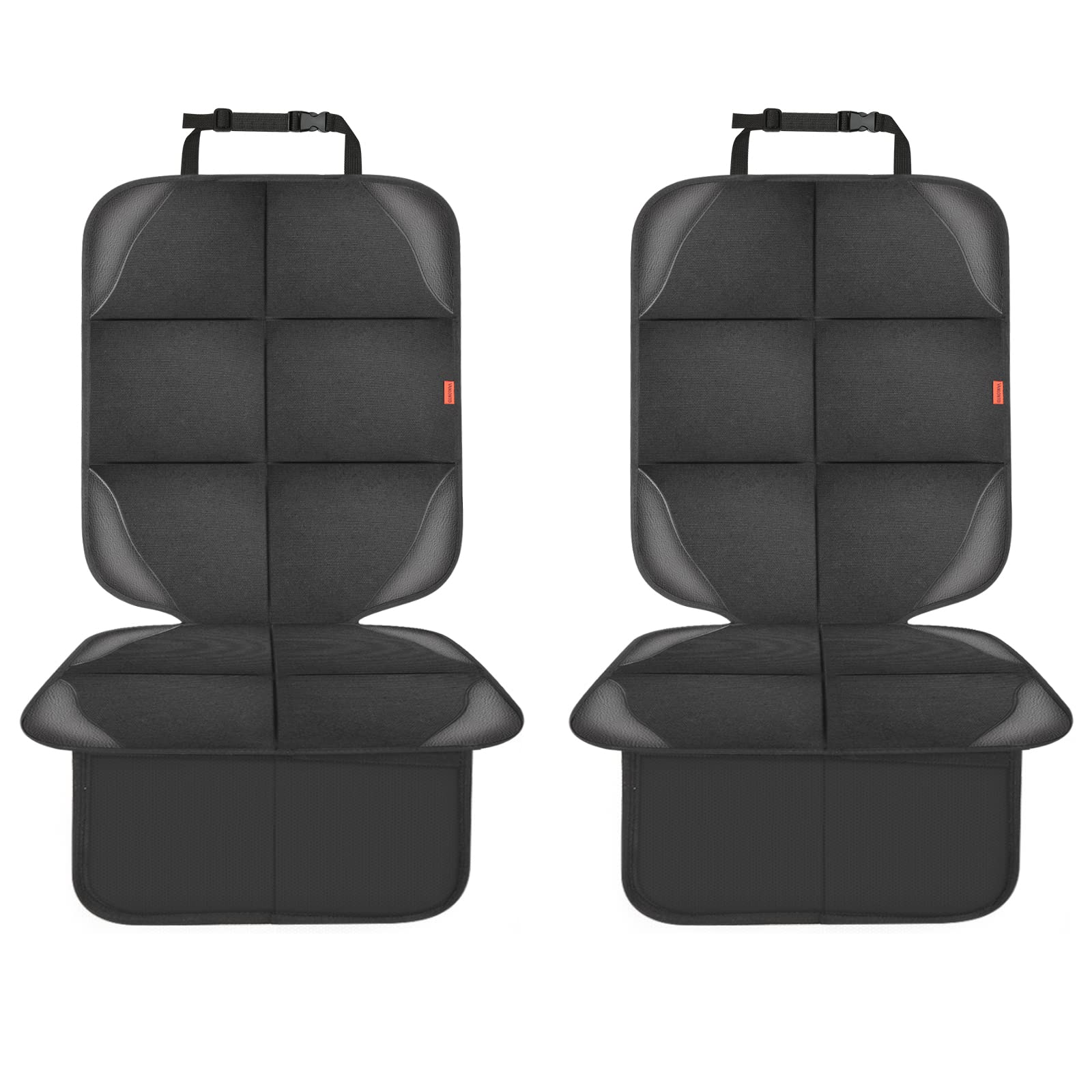 VANLONTD car seat protector front view protects upholstery while driving.