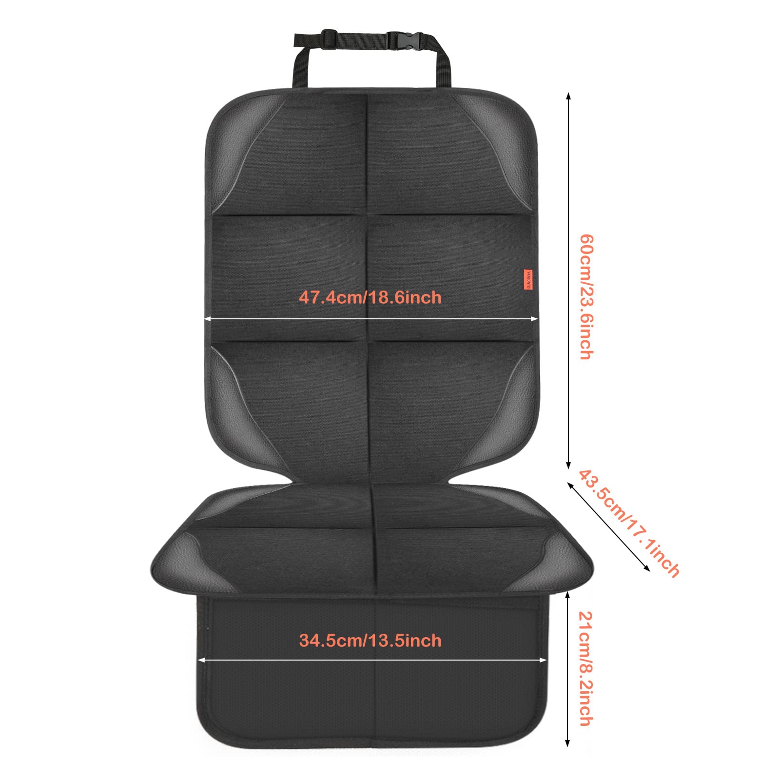 VANLONTD car seat protector pack includes two protectors for family vehicles.
