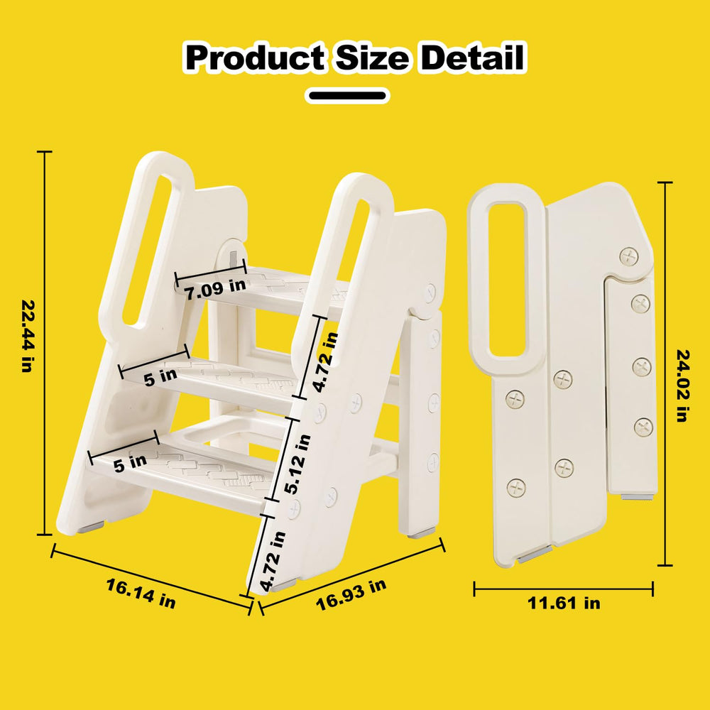 Vanpolchy Step Stool Toddlers Easy-Clean Surfaces simplify daily wipe-downs.