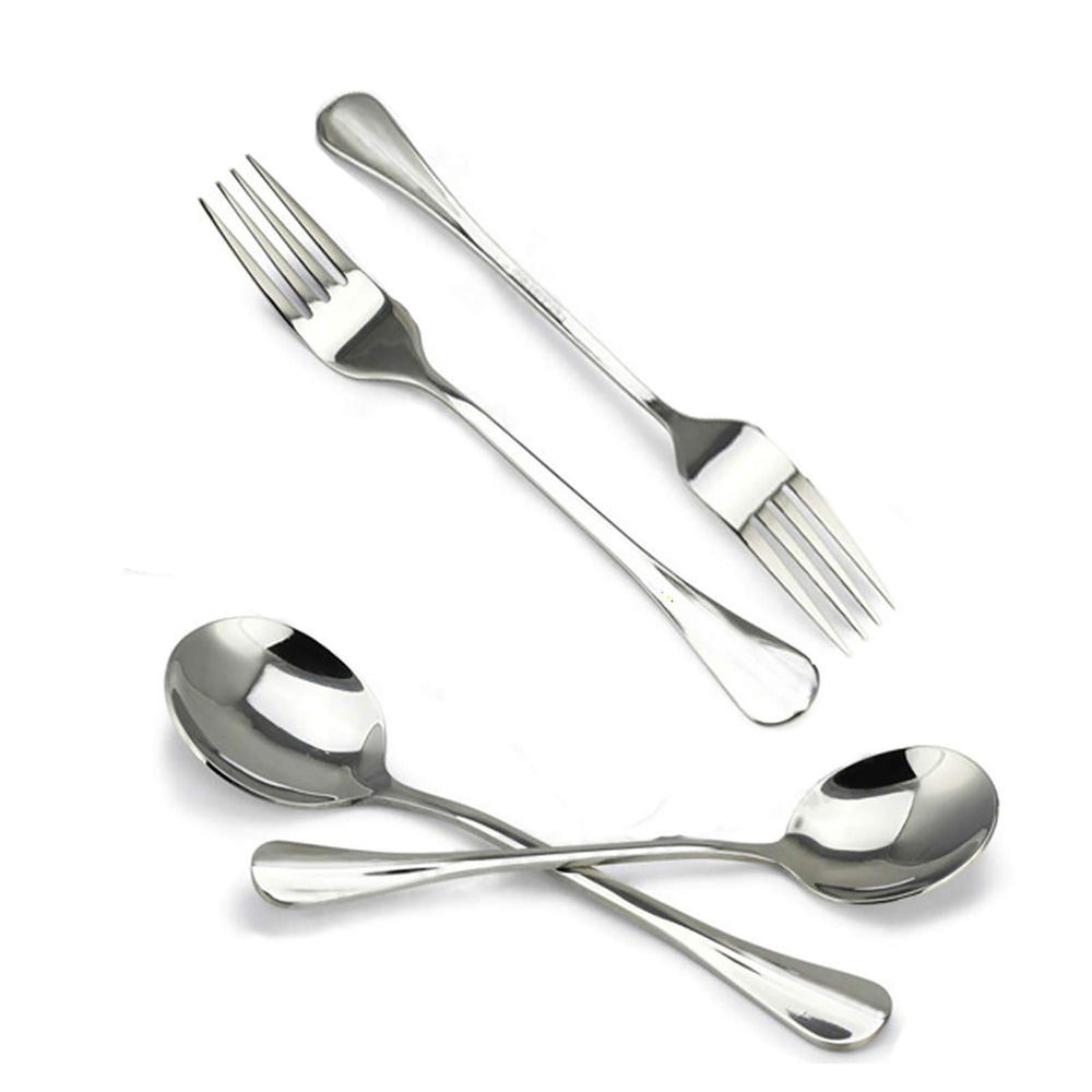 VANRA 18/10 stainless steel construction delivers durable, polished tableware for everyday meals.