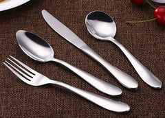 VANRA child silver cutlery, 5.7-inch forks for daily meals.