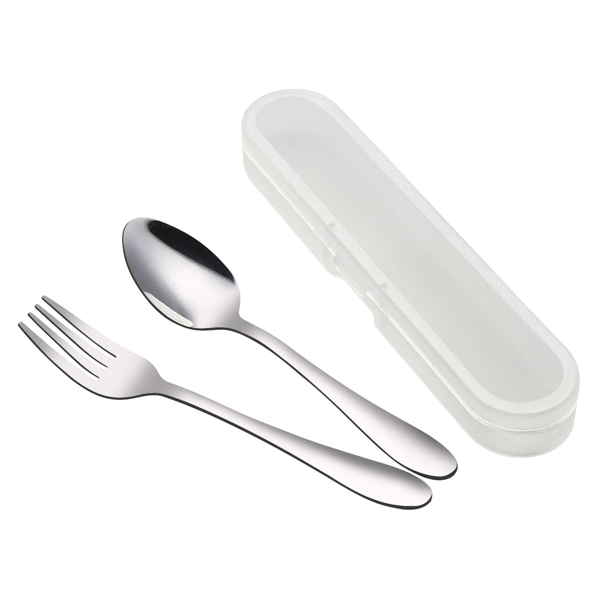 VANRA kids flatware dinner fork with ergonomic grip for small hands
