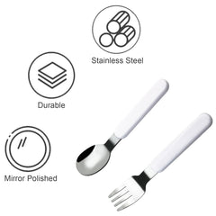 VANRA kids flatware spoon 5.2in perfect for soups and snacks at school.