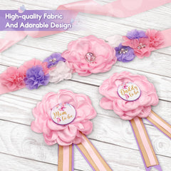 Vansolinne dad to be corsage pin ready for gender reveal moments