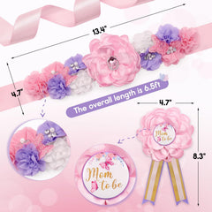 Vansolinne mom to be corsage pin sparkling rhinestones for elegant maternity photos