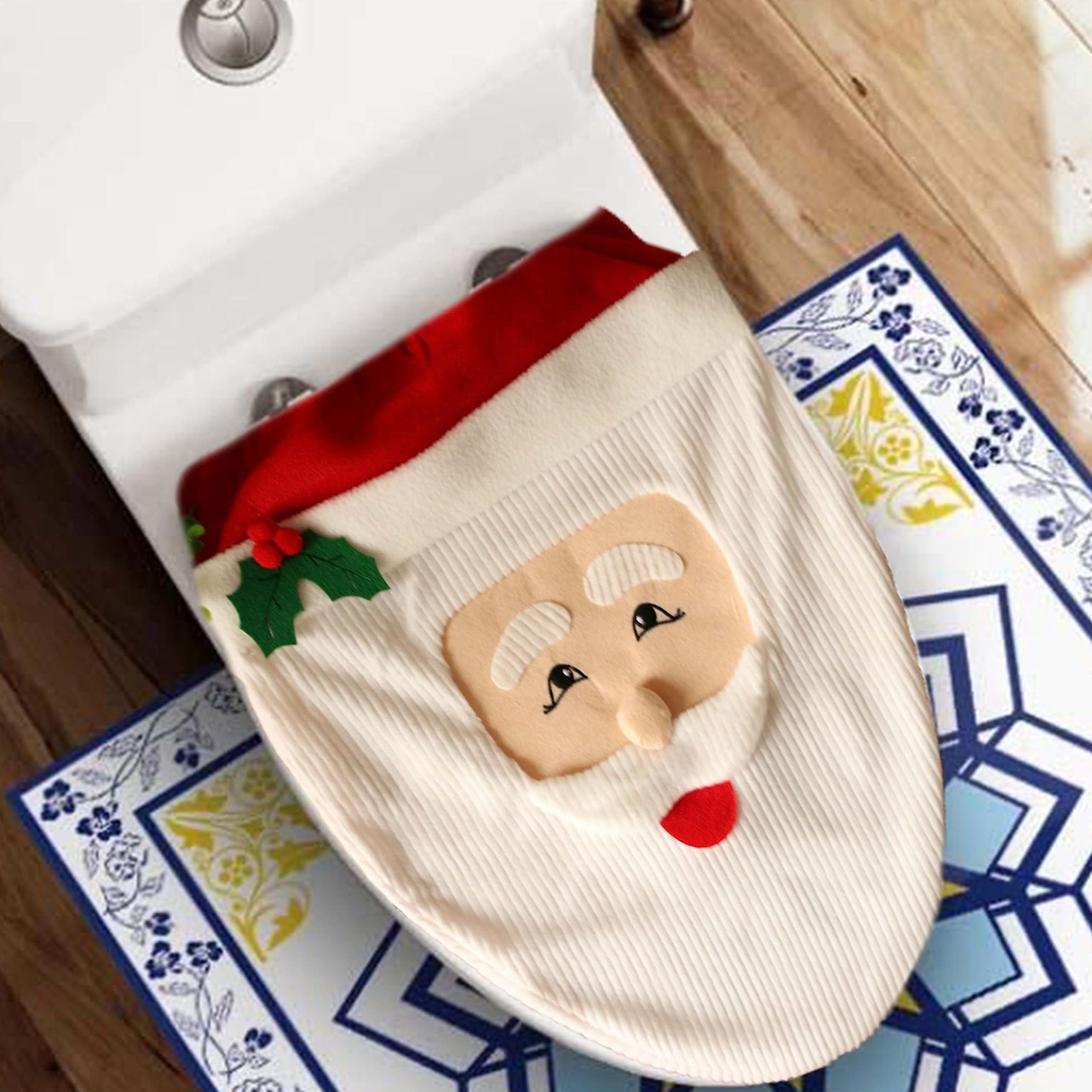 VANTATY Christmas bathroom decor set adds seasonal warmth to any restroom